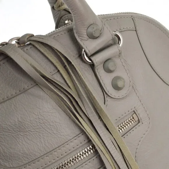 Balenciaga Gray Classic Bowling 2way Handbag - Picture 3 of 6